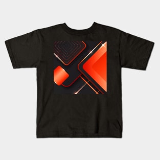 Abstract Art Orange Kids T-Shirt